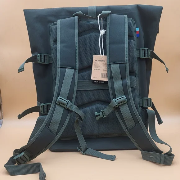 GOT BAG - ROLLTOP Backpack, Hiking & Travel with a 15" Laptop Sleeve, Eco... - Picture 2 of 15